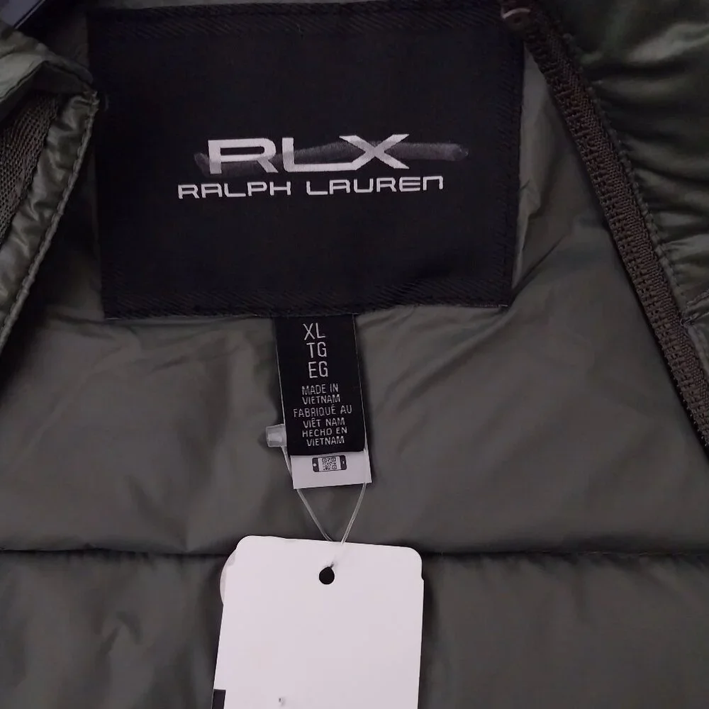 RLX Ralph Lauren Hybrid Down Jacket Green XL NWT